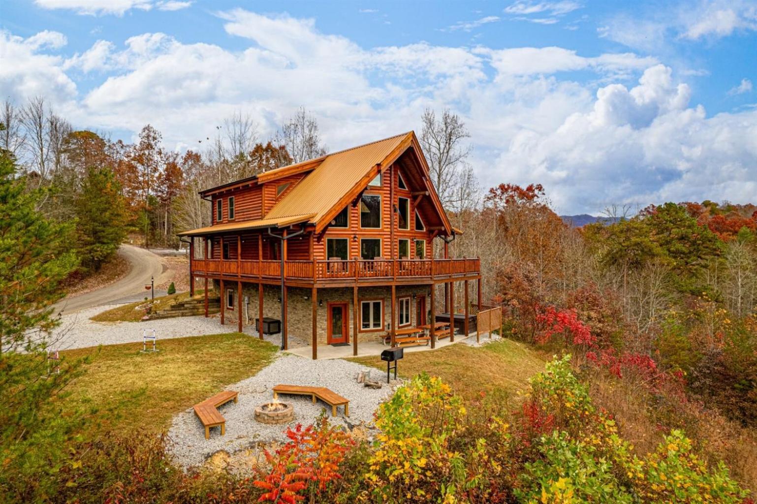 Ridge View Lodge Nature And Mountain View - Hot Tub - Firepit - Yard - Games Gatlinburg Kültér fotó